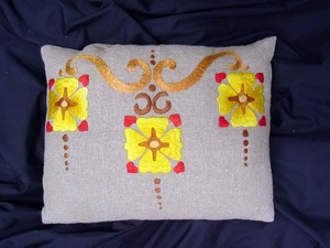 Vintage Arts and Crafts Pillow
